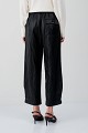 Pantaloni Joy barrel cu aspect de piele