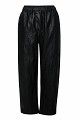 Pantaloni Joy barrel cu aspect de piele