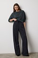 Sweatpants with rhinestone embellishments