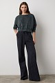 Sweatpants with rhinestone embellishments