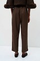 High-waisted pleated trousers