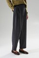 High-waisted pleated trousers
