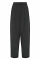 High-waisted pleated trousers