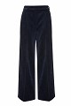 Pleated velvet-look trousers