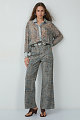 Erika wide-leg animal print jeans