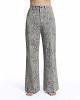 Blugi Erika wide-leg cu animal print
