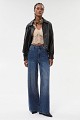 Blugi Lexa wide leg cu pietricele