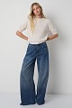 Lexa wide leg jeans with rhinestones