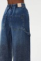 Blugi Lexa wide leg cu pietricele