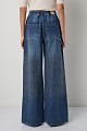 Lexa wide leg jeans with rhinestones