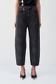Tania balloon croc-effect jeans