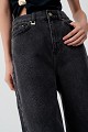 Tania balloon croc-effect jeans