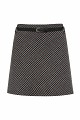 Plaid wool mini skirt