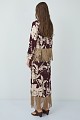 Maxi floral wrap skirt with fringed hem