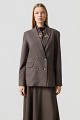 Blazer a cuadros de doble botonadura