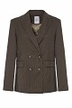 Double-breasted checked blazer