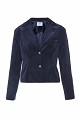 Fitted velvet-look blazer