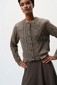 Knitted cardigan with embellished stones
