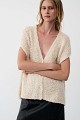 Cardigan sin mangas de punto
