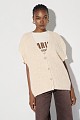 Knitted sleeveless cardigan