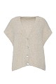 Knitted sleeveless cardigan