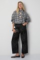 Checked shirt with ruffle details