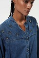 Denim Overshirt με διακοσμητικές πέτρες
