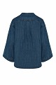 Denim overshirt with decorative embellishments