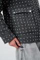 Tweed τζάκετ με shiny λεπτομέρειες