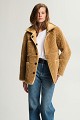 Reversible shearling jacket
