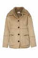 Reversible shearling jacket