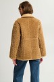 Reversible shearling jacket