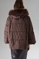 Puffer μπουφάν με γούνα