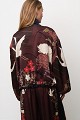 Printed bomber jacket with satin finish
