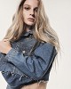 Chaqueta de mezclilla con detalles bordados