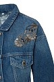 Denim jacket with embroidered details