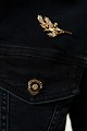 Chaqueta de denim con botones decorativos