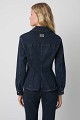Denim jacket with decorative buttons