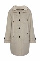 Hooded wool coat