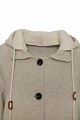 Hooded wool coat