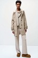 Hooded wool coat