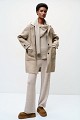 Hooded wool coat
