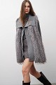 Knitted sleeveless faux fur vest