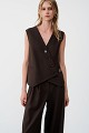 Vestă petrecută cu dungi