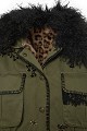Sleeveless vest with embroidered details and faux fur