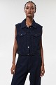 Denim γιλέκο με στρας