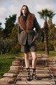 Plaid wool shorts