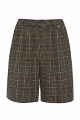 Plaid wool shorts