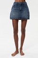 Denim skorts with studs