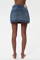 Denim skorts with studs